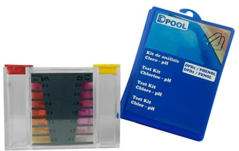 well2wellness® Pooltestare minitestare klor/pH med 10 testtabletter vardera