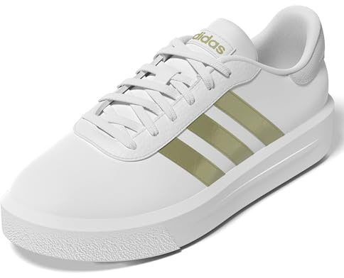 adidas Damen Court Platform Shoes Schuhe, Cloud White/Gold met/Orbit Grey, 36 EU