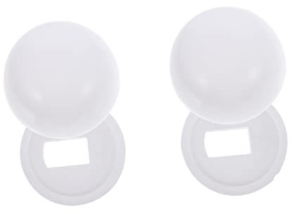 Angoily 2paar Toilettenschüssel Installationszubehör Bolzenkappe Toilettenbolzenkappe Toilettenbolzenabdeckung Kunststoffzubehör Für Wc-deckel Schraubenabdeckung