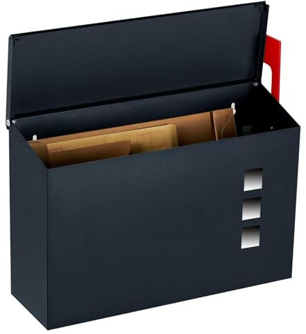 Stonebroo Buzon Exterior, Buzon de Pared, Buzones de Correos Moderno, Gris Antracita