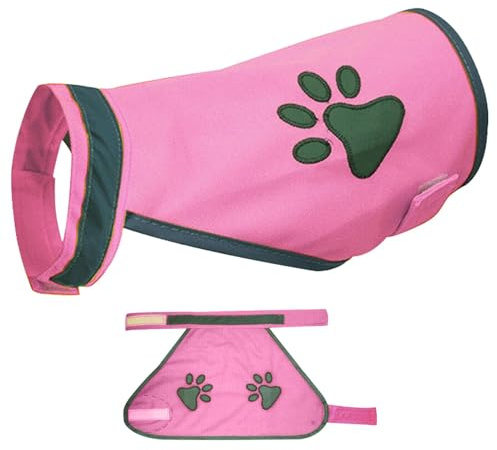 Gilet pour animal de compagnie pour protection de nuit – Gilet rose réglable pour la sécurité du chien | Gilet haute visibilité pour garder les chiens visibles | Harnais réfléchissant confortable