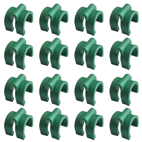 Greengro 16PCS Greenhouse Plastic Clip for 0.63 inch Tube