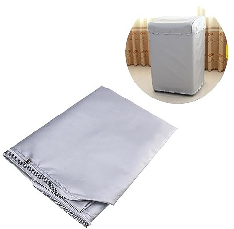 LALAFINA Housse de Machine à Laver Oxford et UV Protection Solaire pour Lave Linge Sèche Linge Top Load