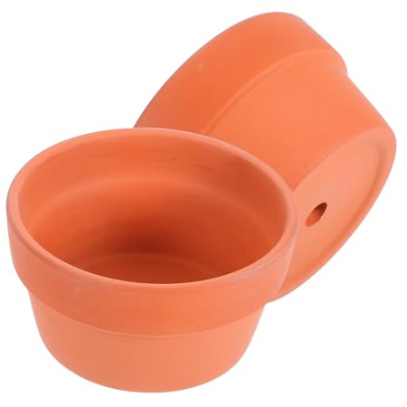 FUTUREORYY Pots à Cactus Décoratifs pour Jardin Intérieur Stimule la Croissance des Racines Pot Terre Cuite 30 Cm avec Trou de Drainage en Argile, Lot de 2