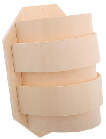 TOGEVAL Paralume Per Sauna in Legno Piccolo e Leggero, Copertura Decorativa Per Lampada Luce Soffusa, Accessorio Pratico Per Bagno Turco e Camere Vapore