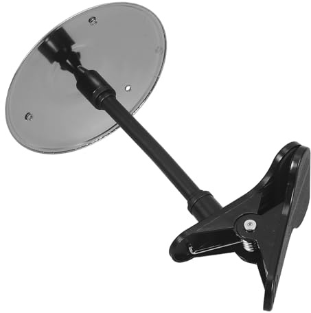 HEMOTON Mini Platillos de Batería para Escritorio en Aleación Plateada Instrumento de Percusión Portátil Rejilla de Ventilación para Coche Par de Platillos de Choque para Práctica