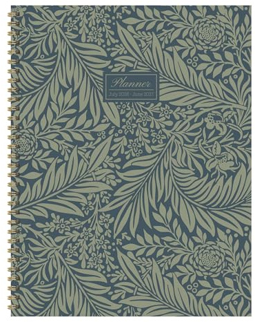 TF Publishing July 2026 - June 2027 Leaf Motif Large Weekly Monthly Planner - 12 Month Academic Planner 2026-2027 with Durable Cover, Thick Uncoated Paper and Planning Stickers - 9in x 11in