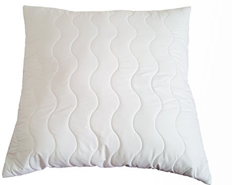 TM Maxx Kissen Kopfkissen Steppkissen Inspiration Mikrofaser 80x80cm, Faserbällchen Weiß Füllmenge 1050Gramm Allergiker geeignet, Öko-Tex 100 Standard Marken Hersteller