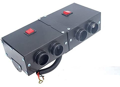 Riloer Car Heater Kit Hochleistungs-Schnellheizlüfter Abtauung Auto Windschutzscheibenentfroster Winter Windschutzscheibenentfroster 24V 500W