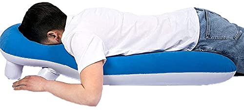 BMDHA Almohada Retina Lying, Boca Abajo DespuéS De La CirugíA Ocular Inflable PortáTil, Dormir Almohada Facial para La RecuperacióN DespuéS De La VitrectomíA Y El Desprendimiento De Retina