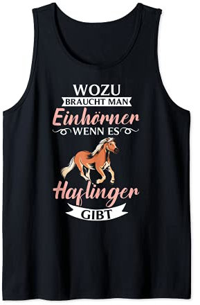 Reiten Kleidung Reitbekleidung Dressurreiten Haflinger Pferd Tank Top