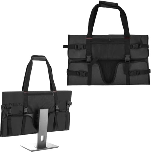Fyearfly Borsa Protezione Monitor, Custodia da Viaggio Imbottita per Monitor, Borsa da trasporto per monitor di computer di casa Custodia protettiva portatile per schermi e monitor LCD da 24 pollici