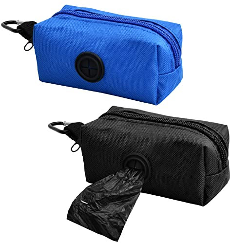 Laughhe Hundekotbeutelspender 2 Stücke, Hundekotbeutelhalter mit Karabinerhaken, leicht und langlebig kotbeutelspender für Haustierliebhaber beim Gehen, Laufen oder Wandern