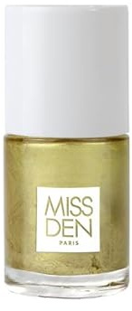 Miss Den, smalto per unghie, colore assoluto, 85% di ingredienti di origine naturale, lunga tenuta, 128 dorato
