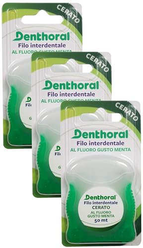 Denthoral Filo Interdentale Cerato, 50m (Confezione da 3)