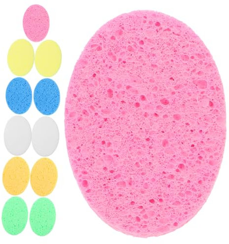 Angoily 12pièces Lot De Éponges Pour Visage Exfoliantes Et Démaquillantes Portables Pour Voyages