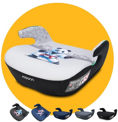 Osann Boost, Ergonomische Sitzerhöhung ohne Isofix, für Kinder ab 135 bis 150 cm - Panda