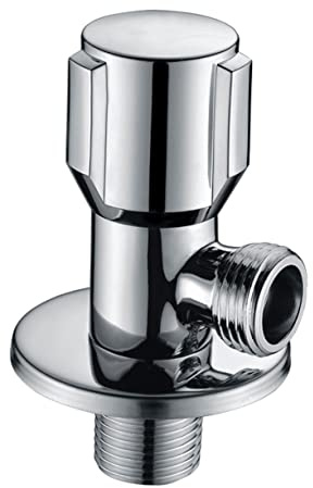 FOYTOKI Stainless Steel Angle Valves Thickened Hot Cold Water Shut Off Valve for Kitchen Bathroom Toilets