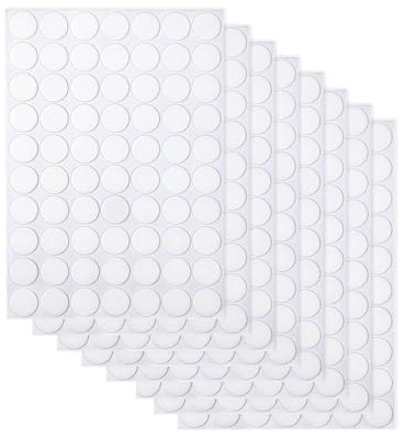 GAJUS 560 PCS Double Sided Adhesive Dots, Removable Clear Glue Stickers, No Residue Waterproof Tape for Crafts, Scrapbooking, Photo Albums, Wall Decor, and Festival Decoration