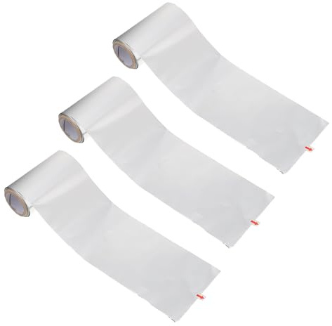 ARTIBETTER Feuilles D'aluminium Épaisses pour Coloration Capillaire 50m, 3 Pièces, Papier Aluminium Multifonction pour Mèches de Cheveux et Dissolution de Vernis à Ongles, Usage