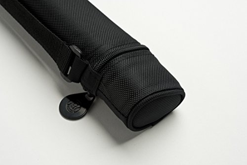 Cuel Sport Billard-Köcher in schwarz 1/1 für Pool-Billard-Queues, mit Schultergurt und Seitentasche für Billardzubehör