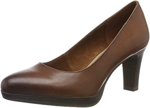 Tamaris 1-1-22410-23 305, Escarpins à Plateforme Femme, Marron (Cognac 305), 37 EU