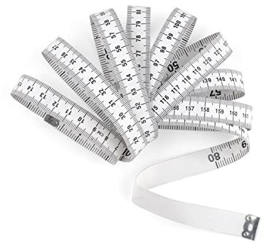 Wintape Mètre ruban double face pour mesures corporelles, 205cm, 800 pouces