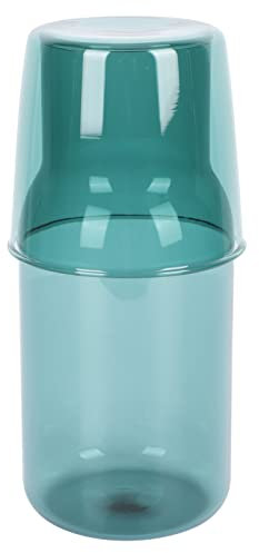 Glasgetr?nkekrug 1 Set Bettkaraffe mit Tumbler Wasserkrug Tasse Set Glas Nachttisch Wasserflasche mit Tumbler für Badezimmer Home Restaurant Carafes Teekannenkessel