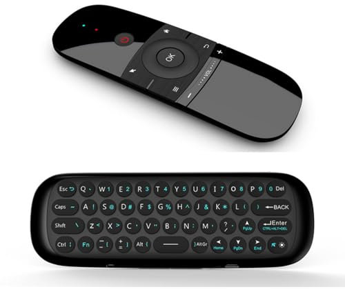 TKMARS Mini tastiera wireless 2.4G, Smart TV telecomando, compatibile con pc, Android TV Box, laptop, proiettore