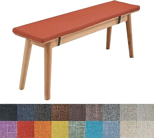 Cojines para banco de 2 y 3 plazas para muebles de patio al aire libre, para interiores y exteriores, cómodo, antideslizante, para jardín, cocina, comedor, bancos, columpio, colchoneta suave y