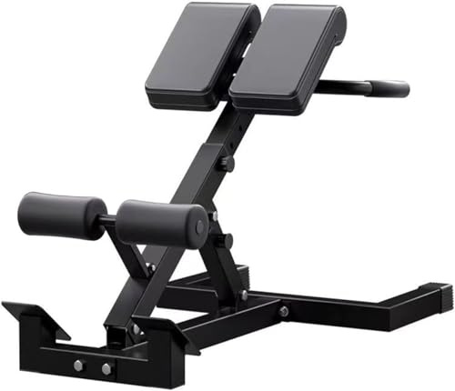 Fitness Chaise Romaine Hyperextension avec Extension: 5 - Inclination réglable au niveau, entraînements de dos/ab/glute, capacité 150kg Équipement de gymnase à domicile