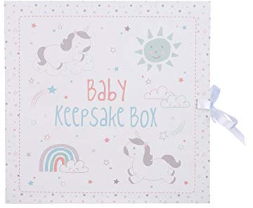 Sass & Belle Erinnerungsbox mit Einhorn-Motiv und Schubladen