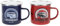 BRISA VW Collection Volkswagen Set de 2 grandes tasses en émail pour le café et le thé, pour le camping (Légendaire/Rouge & Bleu)