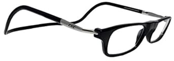 CliC Eyewear - Läsglasögon för män och kvinnor XXL - Magnetläsglasögon - Polyamid TR90 - Flexibla monofokusglasögon - svart 1,5