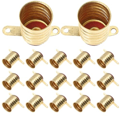 DOITOOL Portalámparas E10 Cobre 25Pcs - Base Bombilla Pequeña DIY