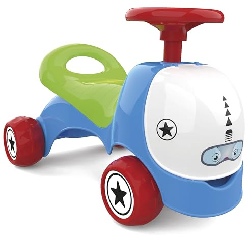 Chicos - Racing Ride-On Macchina Cavalcabile per Bambini 2in1 | Baby Car Leggera e Resistente con Cassetto Portaoggetti | Macchina Bambini 1 Anno (35464)