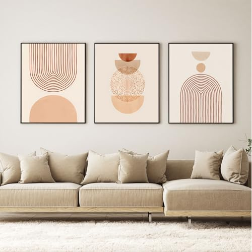 VTRXEG Tableaux abstraits sur toile,Moderne Bohème Botanique Abstraite poster set,Pour salon, chambre à coucher Images décoratives,Sans cadre(B,3x40x60cm)