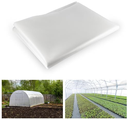 MODO AGRO Plástico Invernadero traslúcido agrícola 800 galgas 200 micras. Plástico Especial Agricultura y protección huertos Plantas Exterior Ideal para invernaderos huertas y Jardines (2X10)