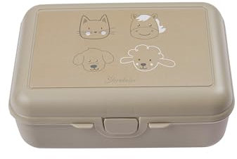 Sterntaler Boîte à sandwich pour enfant de la ferme - Boîte à goûter de maternelle avec boîte à goûter et compartiments en matériau de qualité supérieure, facile à nettoyer - Idéale pour la maternelle