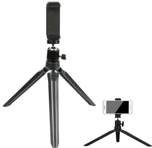 Mini Trípode para Movil,Palo Selfie Tripode para Movil,Giratorio de 360°,Soporte de Trípode de Teléfono para Transmisión en Vivo,Rodaje,Video