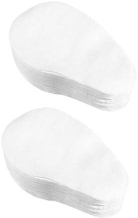 Healeved Máscara Para Ojos Mango 200 Piezas Tamaño Ovalado Algodón Puro Ultrafina Suave Cuidado Ocular Práctica Para Uso Doméstico y Viajes