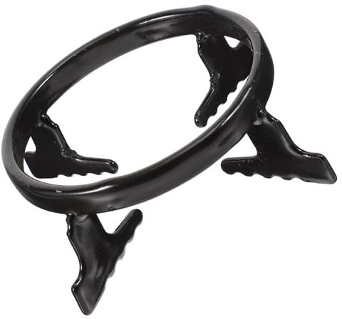 DECHOUS Support pour Cafetière à Gaz en Fer Robuste Grille Antidérapante pour Cuisinière à Gaz Petit Support Stable pour Machines à Expresso et Casseroles Accessoire Polyvalent Cuisine