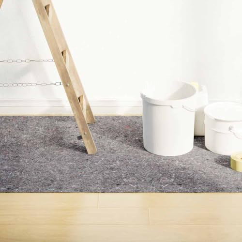 Nqyjm Tessuto non tessuto antiscivolo 25 m 220 g/m² grigio per pavimenti, scale e mobili