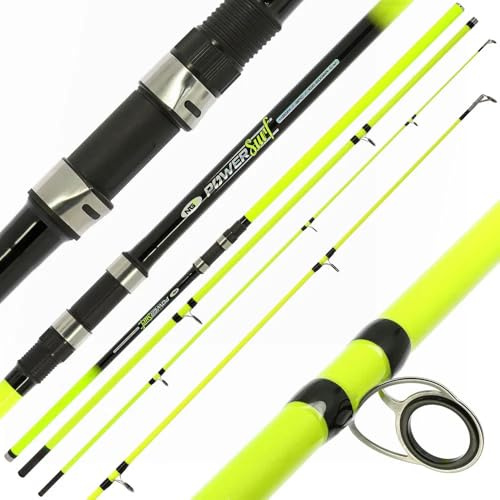NGT 14Ft Power Surf Beachcaster Rod Shore Sea Surf Fishing Rod 3pc 4-7oz CW