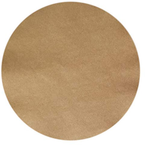 200 fogli 23cm di carta pergamena non sbiancata per forno, carta da forno rotonda antiaderente per cottura biscotti, pane, carne, pizza, tostapane forno