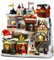 Lemax Babbo Natale Wonderland Facade: Santa's Village, Tinta Unita, Multicolore, 25925