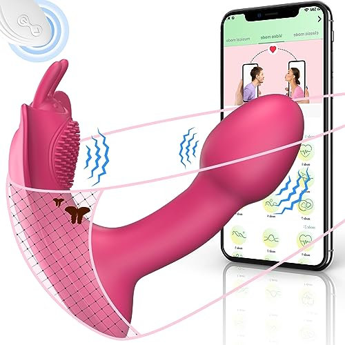 Sex Spielzeug für Paare Butterfly Vibration für Frauen - Dildo Vibrator mit Fernbedienung, APP Sexspielzeug Leise, Sex Toys Set Damen, Klitoris Stimulator Vibratorslips Unterwegs