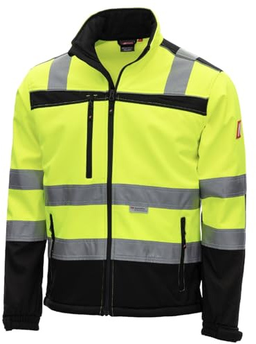 Nitras Kinder Hi-Vis Softshelljacke 7171KIDS MOTION TEX KIDS (DE/NL/SE/PL, Numerisch, 134, 140, Regular)