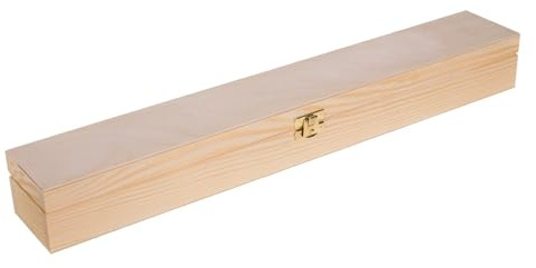 Wooden World Mondo in Legno - Scatola in legno per candele lunghe scatola per candele da battesimo e comunione o scatola per bacchette
