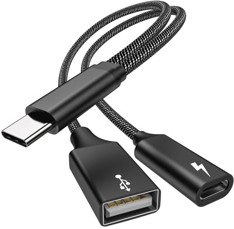 USB C OTG, Adaptador de teléfono Puerto de carga USB C con adaptador PD de 60 W Compatible con Samsung Galaxy S20 +, Switch, Google Chromecast con Google TV 2020 Pi-KVM, Impresora 3D, Google Pixel4 XL
